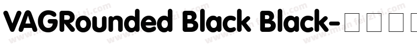 VAGRounded Black Black字体转换